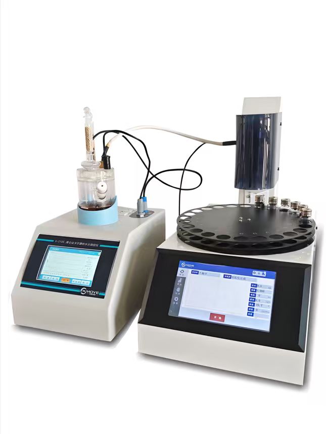 多工位自動卡氏加熱爐水分測定儀批量測量焊錫膏中的水分